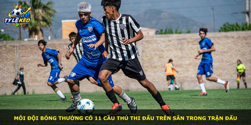 Mỗi đội bóng thường có 11 cầu thủ thi đấu trên sân trong trận đấu