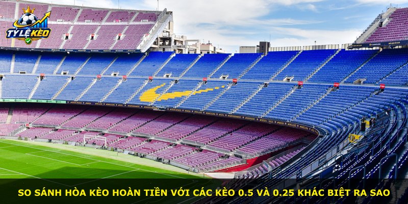 So sánh hòa kèo hoàn tiền với các kèo 0.5 và 0.25 khác biệt ra sao