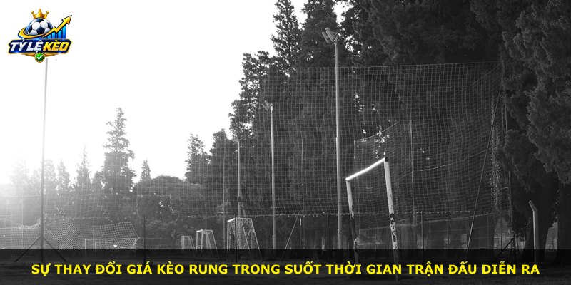 Sự thay đổi giá kèo rung trong suốt thời gian trận đấu diễn ra