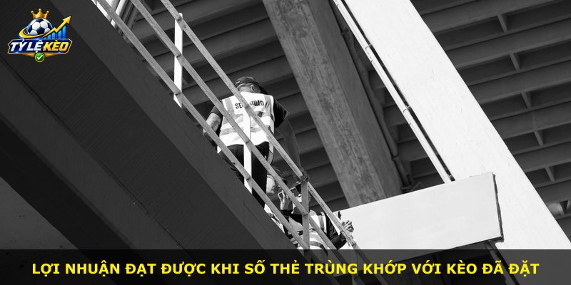Lợi nhuận đạt được khi số thẻ trùng khớp với kèo đã đặt